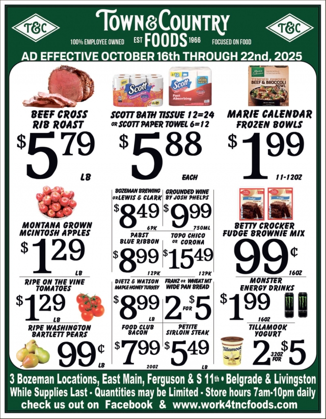 Foods, Town & Country Foods - Bozeman, Bozeman, MT