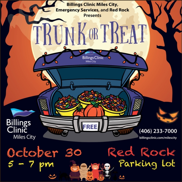 Trunk or Treat, Billings Clinic Miles City, Miles City, MT