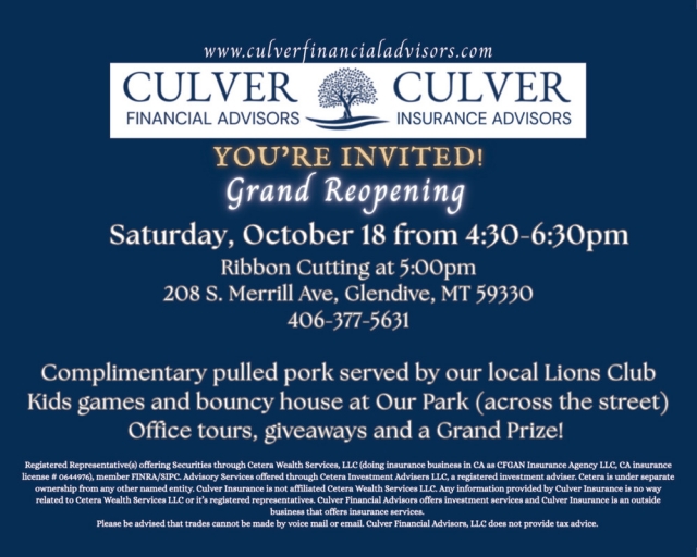 Financial Advisors, Culver Insurance