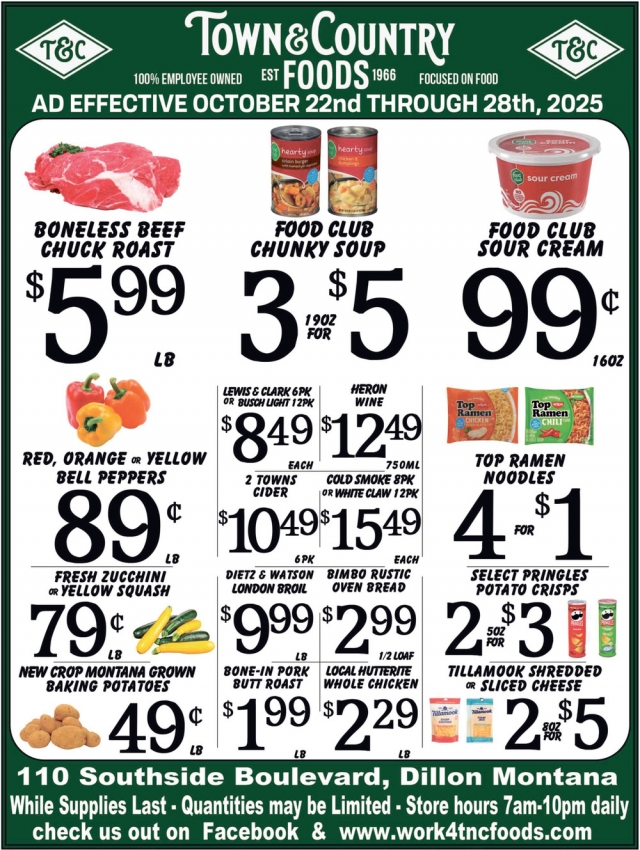 Foods, Town & Country Foods - Dillon, Dillon, MT