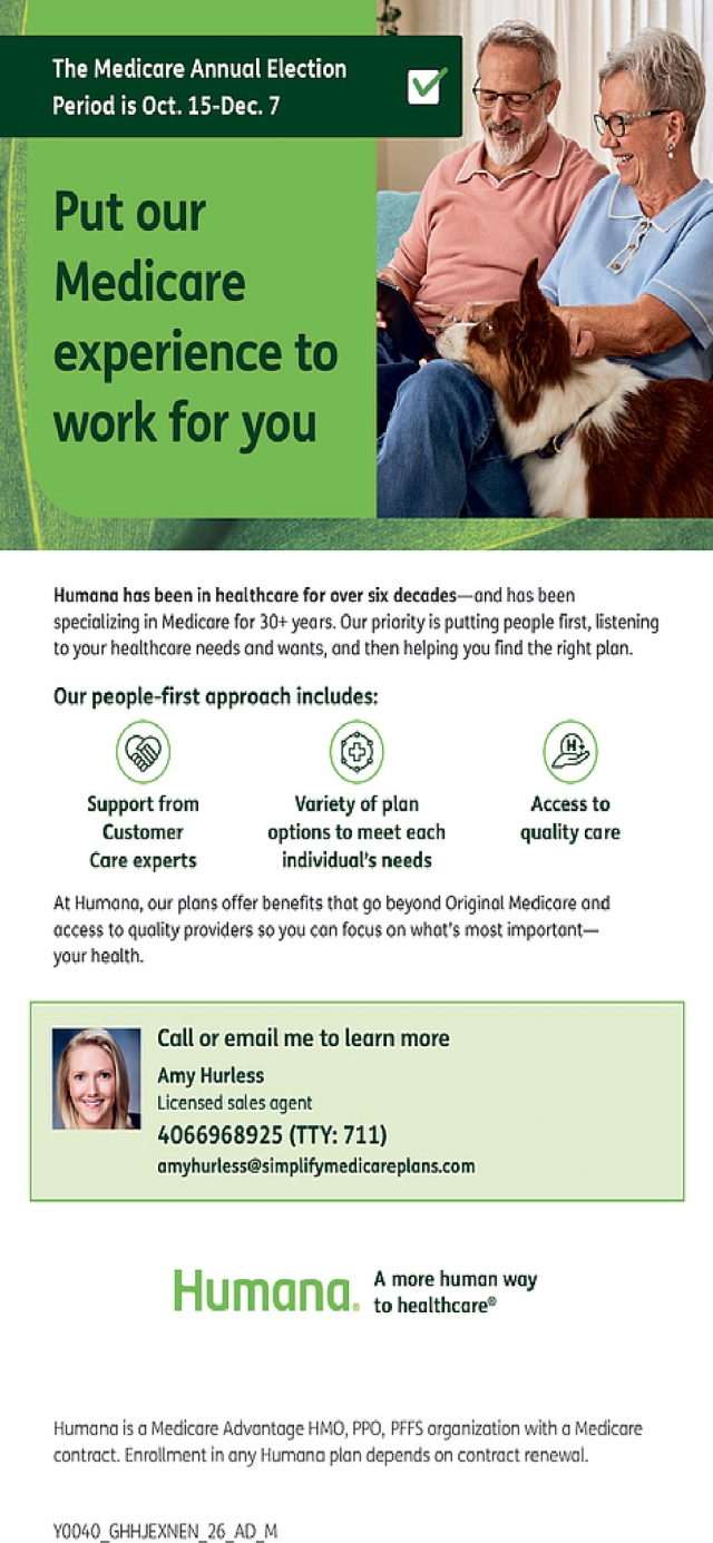 Put Our Medicare Experience to Work for You, Amy Hurless - Humana