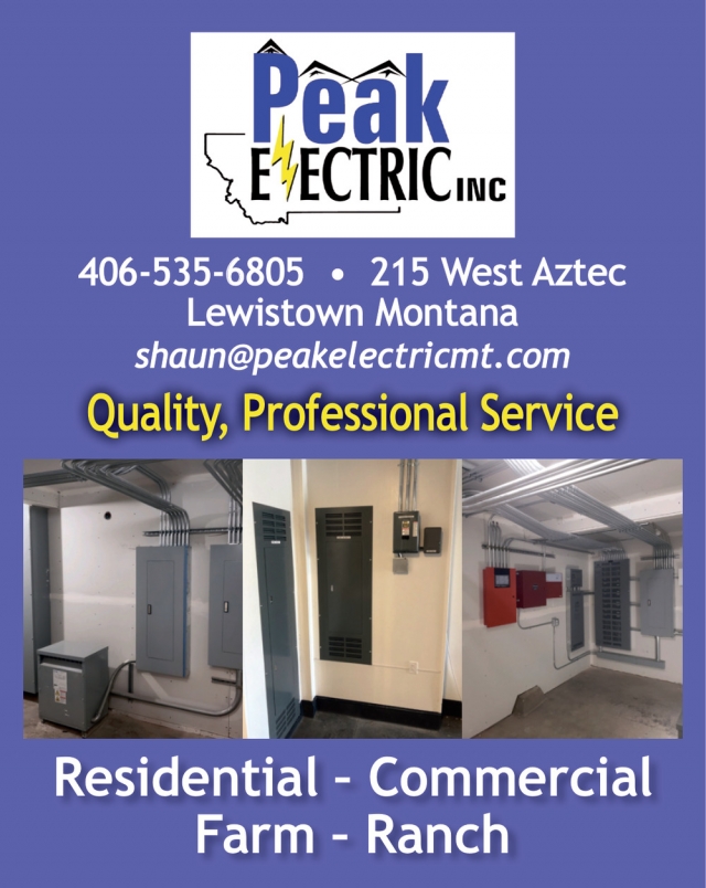 Electric Services, Peak Electric Inc, Lewistown, MT