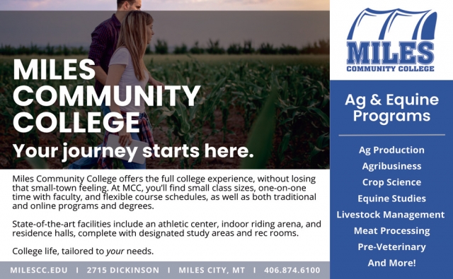 Ag & Equine Programs, Miles Community College, Miles City, MT