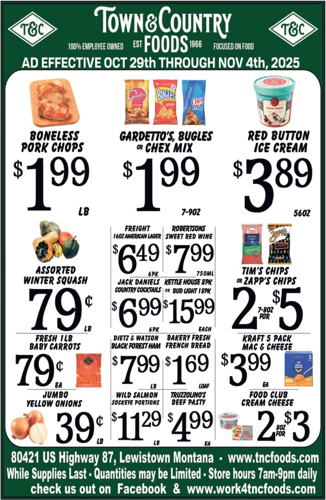 Foods , Town & Country Foods - Lewiston, Lewistown, MT