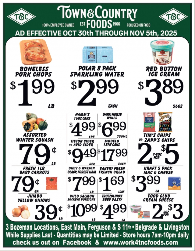 Foods, Town & Country Foods - Bozeman, Bozeman, MT