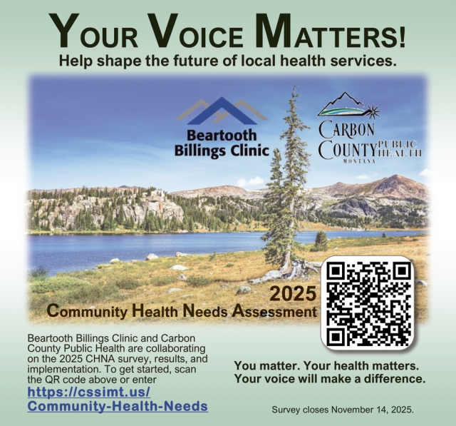 Your Voice Matters!, Beartooth Billings Clinic, Red Lodge, MT