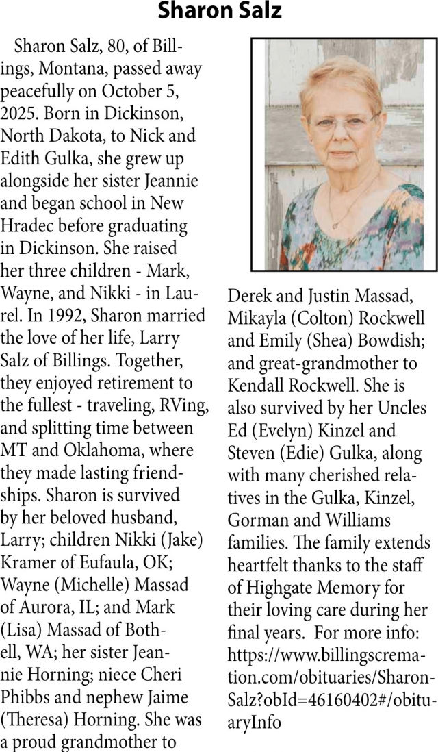 Sharon Salz, The Family of Sharon Salz