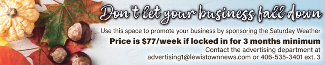 Dont's Let Your Business Fall Down, Lewistown News-Argus, Lewistown, MT