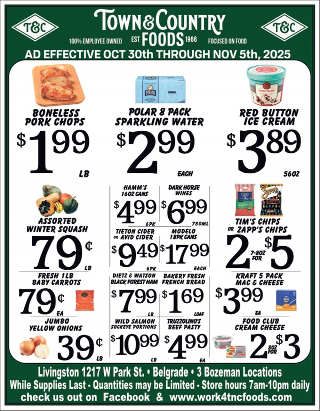 Foods, Town & Country Foods - Bozeman, Bozeman, MT