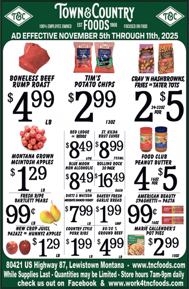 Foods , Town & Country Foods - Lewiston, Lewistown, MT