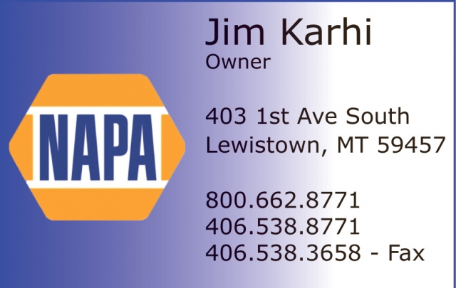 Jim Karhi, Napa - Lewistown, Lewistown, MT