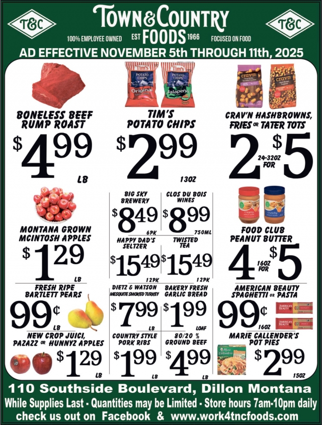 Foods, Town & Country Foods - Dillon, Dillon, MT