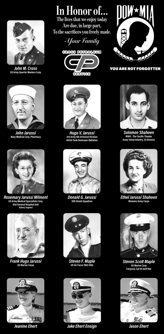 You Are Not Forgotten, Cross Petroleum, Glendive, MT