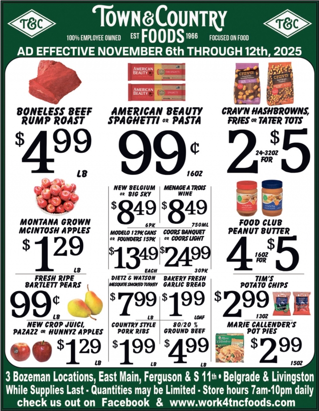 Foods, Town & Country Foods - Bozeman, Bozeman, MT