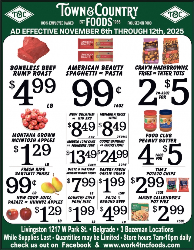 Foods, Town & Country Foods - Bozeman, Bozeman, MT