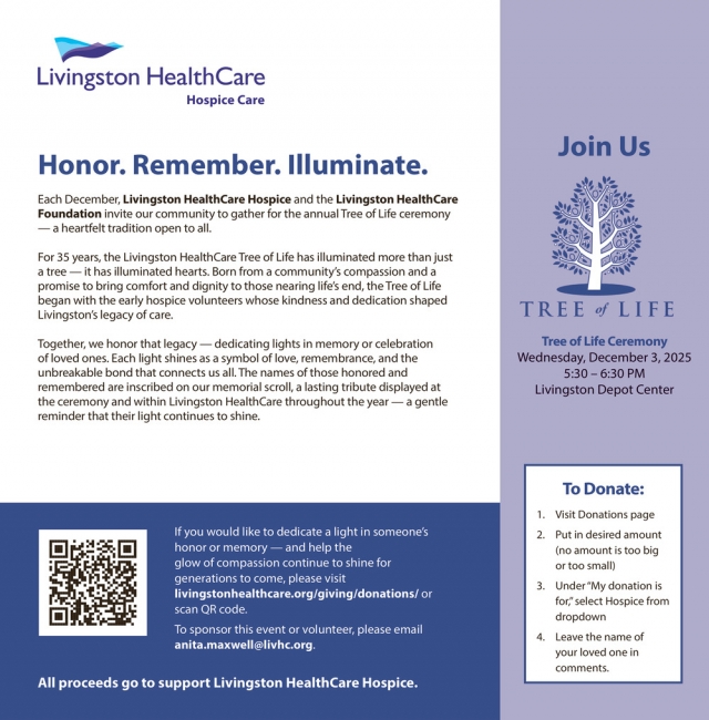 Hospice Care, Livingston Healthcare Hospice Care