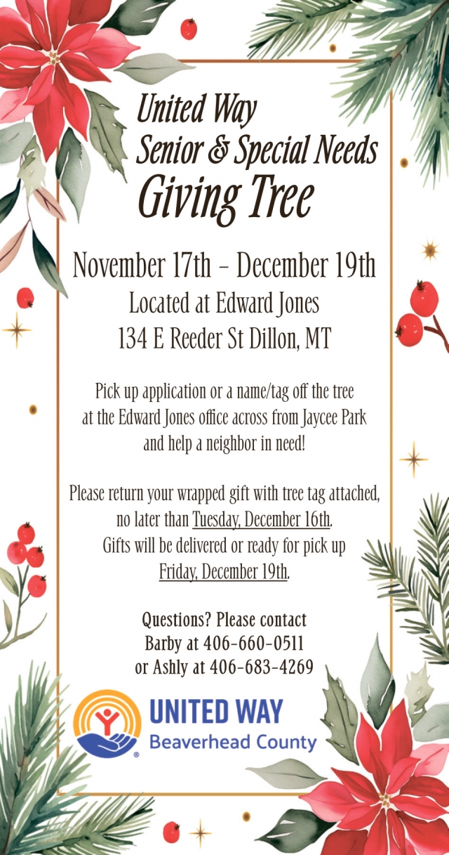 Giving Tree, United Way Beaverhead County