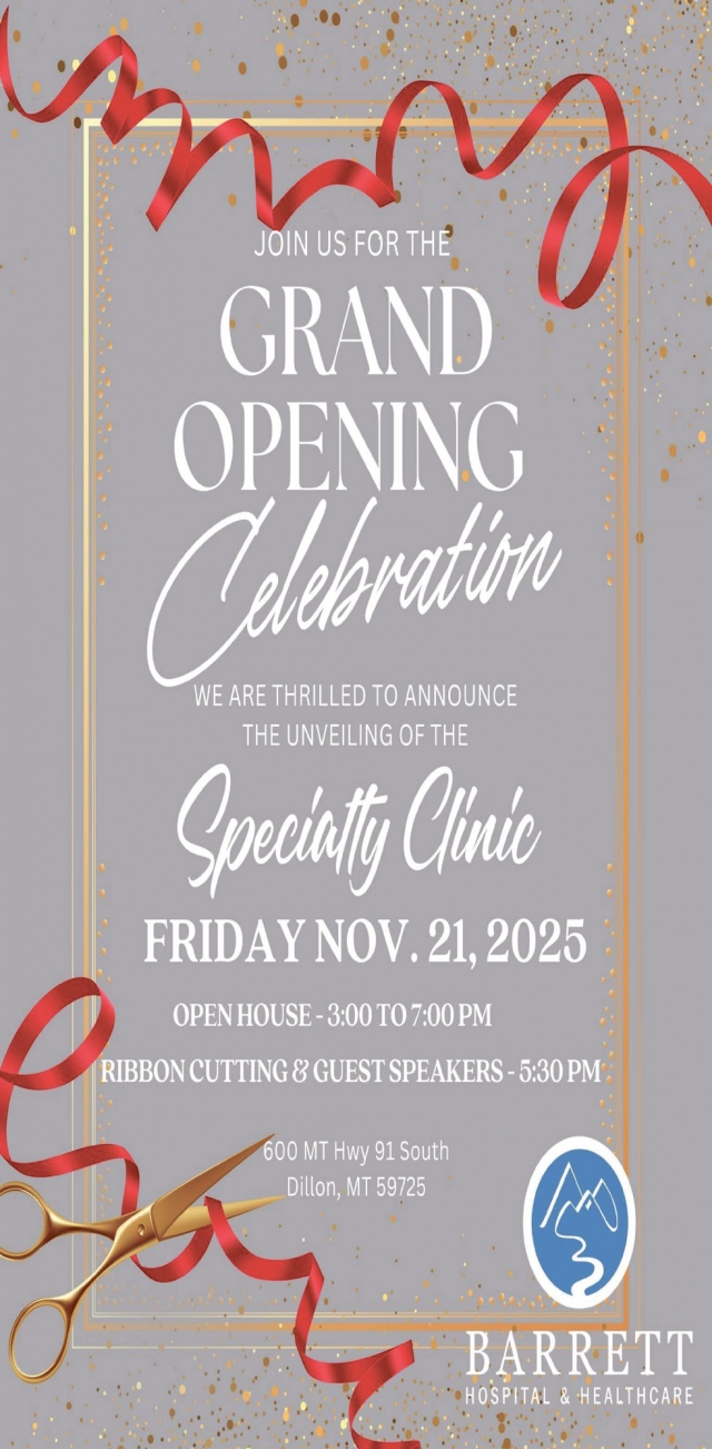 Grand Opening Celebration, Barrett Hospital & Healthcare, Dillon, MT