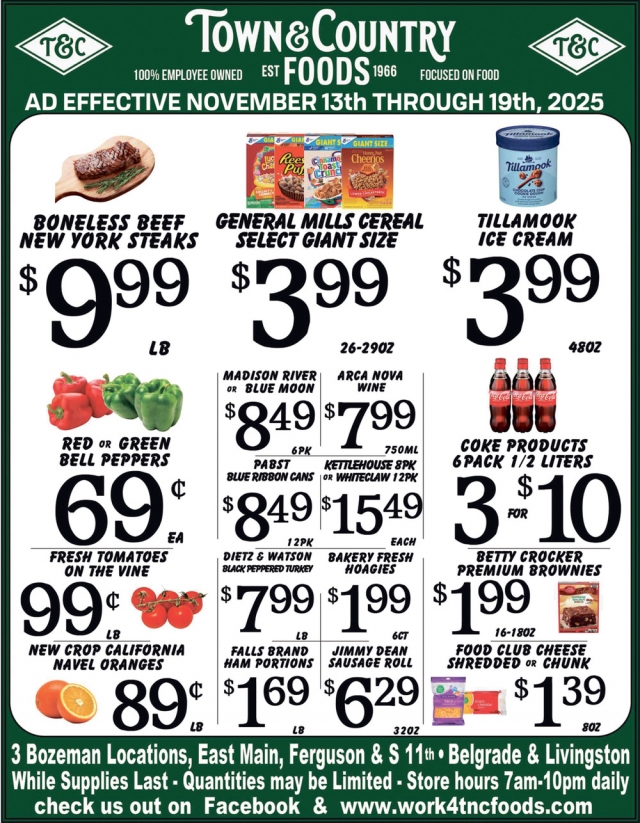 Foods, Town & Country Foods - Bozeman, Bozeman, MT