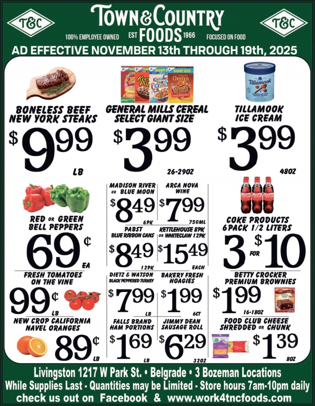 Foods, Town & Country Foods - Bozeman, Bozeman, MT