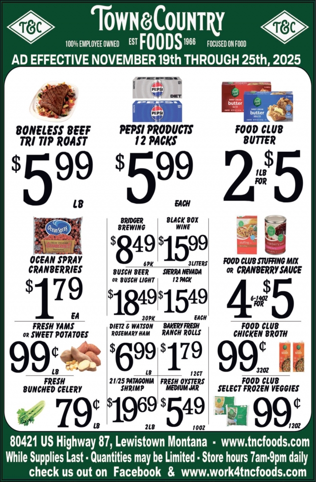 Foods , Town & Country Foods - Lewiston, Lewistown, MT