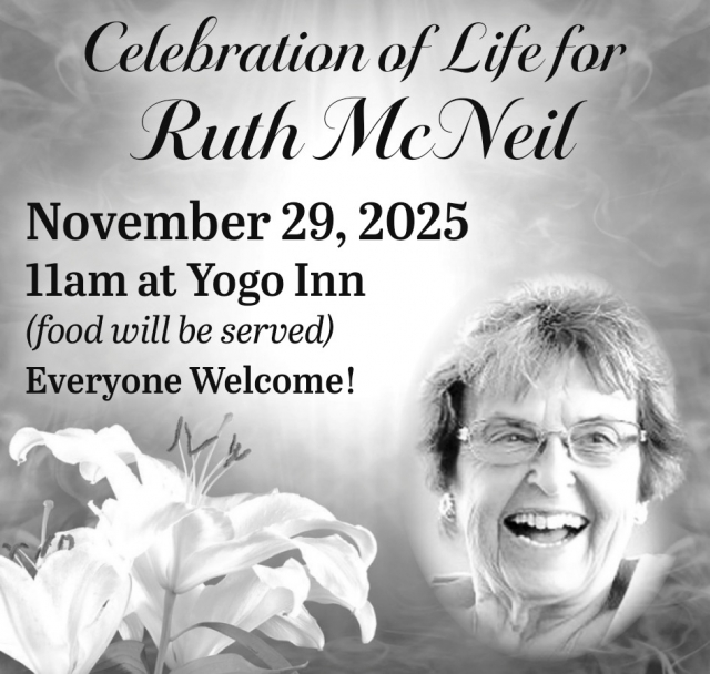 Ruth McNeil, Obituaries, Glendive, MT