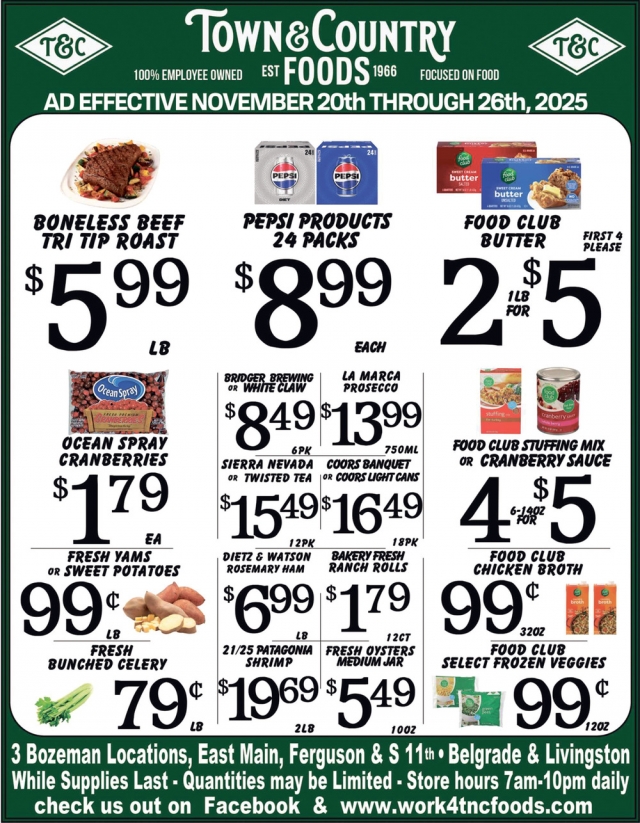 Foods, Town & Country Foods - Bozeman, Bozeman, MT