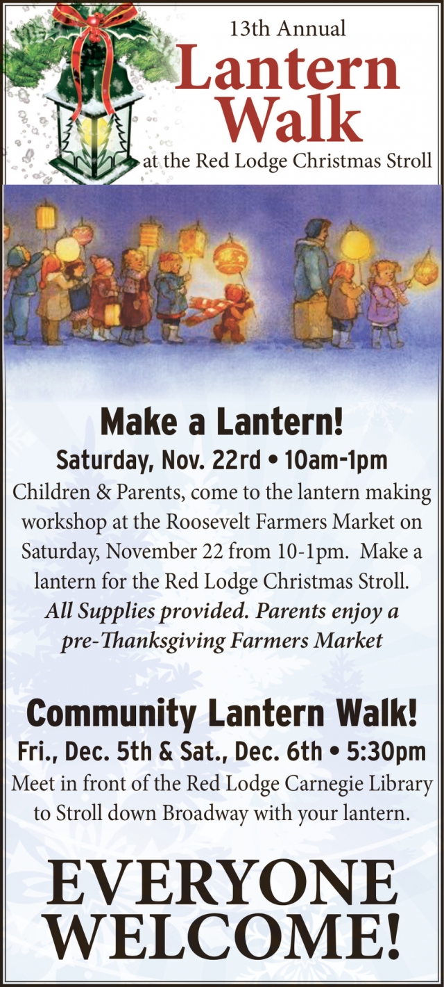 Make a Lantern!, 13th Annual Lantern Walk