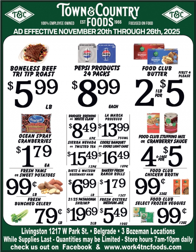 Foods, Town & Country Foods - Bozeman, Bozeman, MT