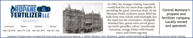 Propane Services, Lewistown Propane & Fertilizer LLC, Stanford, MT