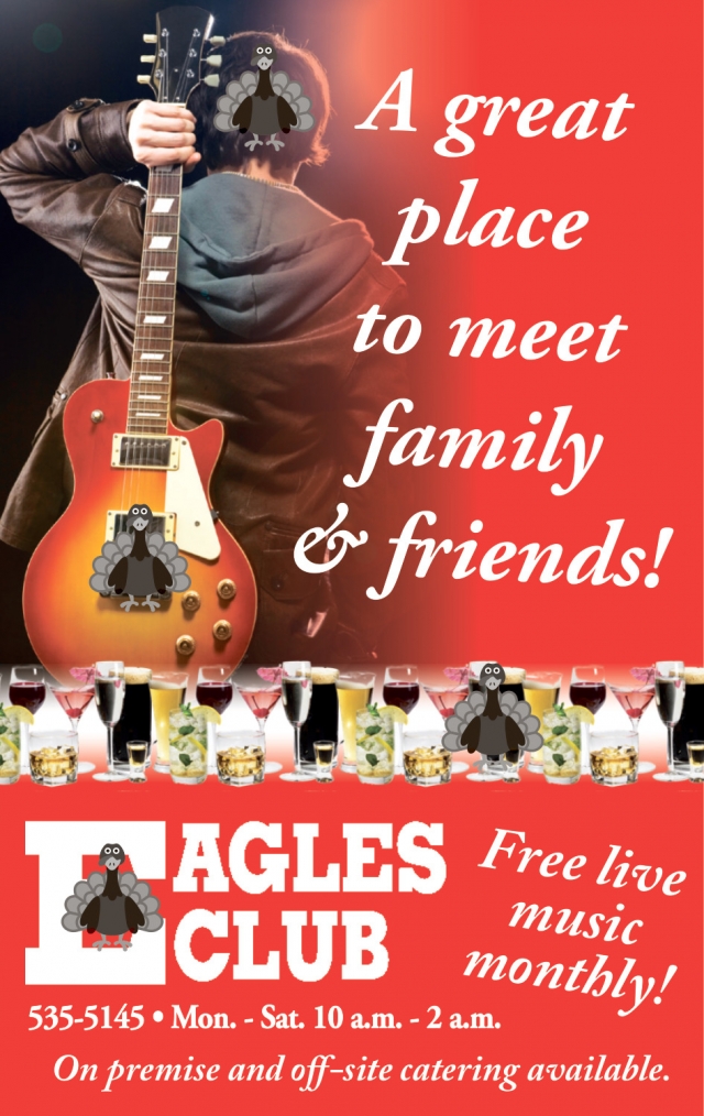 A Great Place to Meet Family & Friends!, Montana Eagles Club - Lewiston, Lewistown, MT