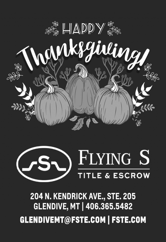 Title & Escrow Services, Flying S Title & Escrow, Glendive, MT