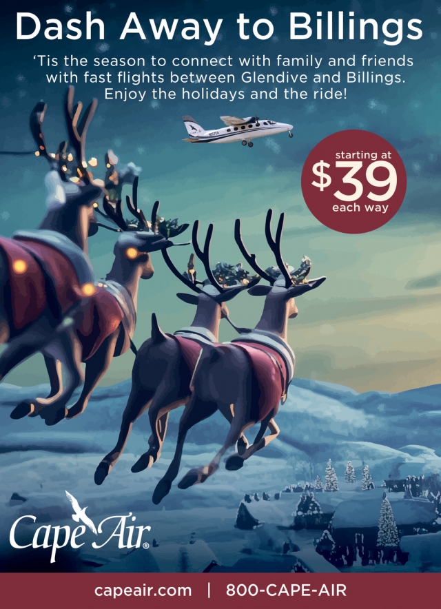 Dash Away to Billings, Cape Air, Hyannis, MA