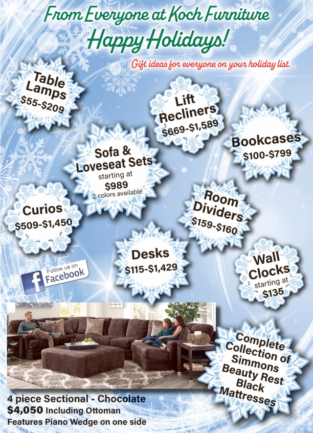 Table Lamps, Koch Furniture, Glendive, MT