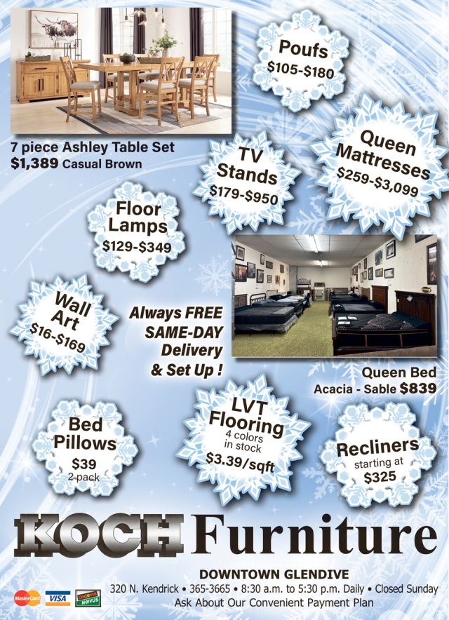 Queen Mattresses, Koch Furniture, Glendive, MT