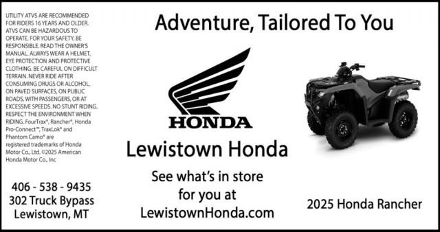 Adventure, Tailored to You, Lewiston Honda, Lewistown, MT