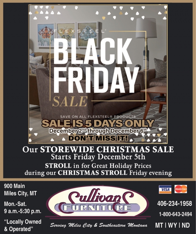 Black Friday Sale, Sullivans Furniture