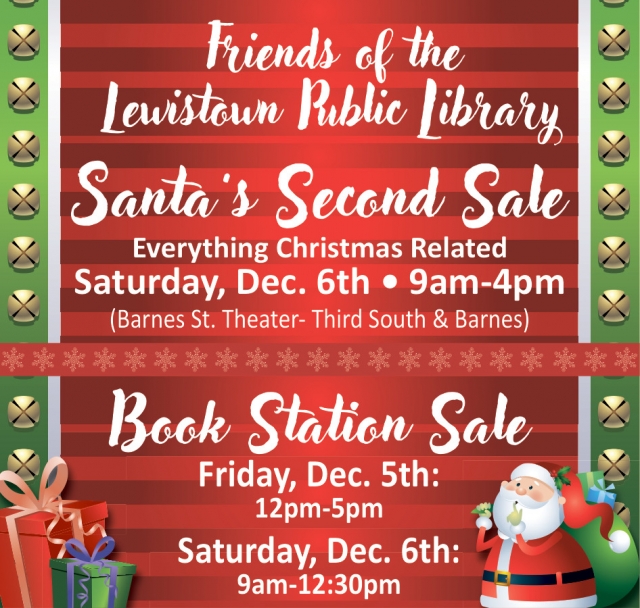 Santa's Second Sale, Friends of the Lewistown Public Library Santa's Second Sale (December 6, 2025)