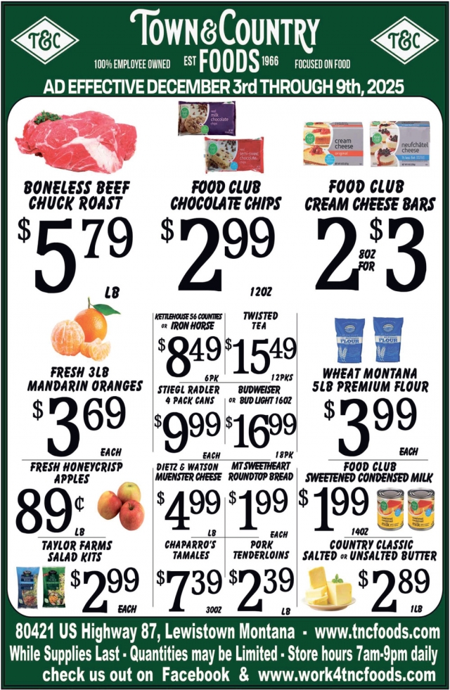 Foods , Town & Country Foods - Lewiston, Lewistown, MT