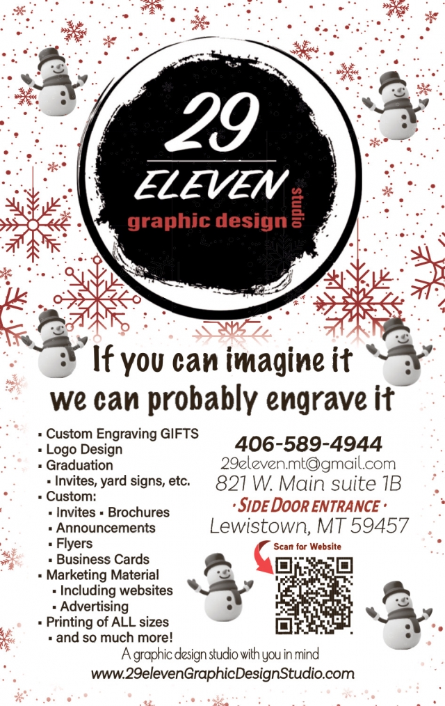 Custom Engraving Gifts, 29 Eleven Graphic Design Studio, Lewistown, MT