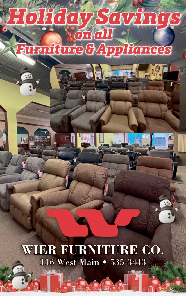 Holiday Savings, Wier Furniture Company, Lewistown, MT