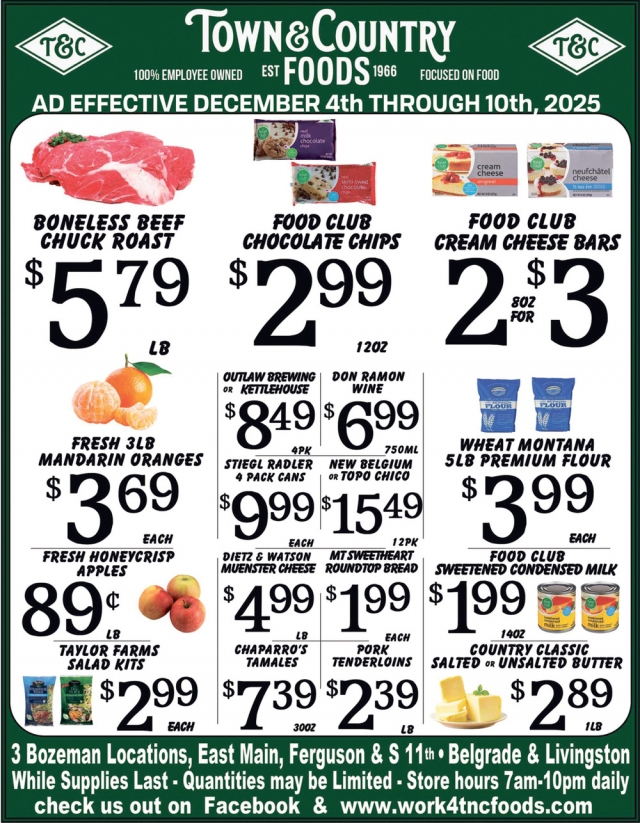 Foods, Town & Country Foods - Bozeman, Bozeman, MT