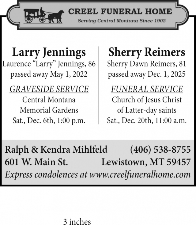 Funeral Home, Creel Funeral Home, Lewistown, MT
