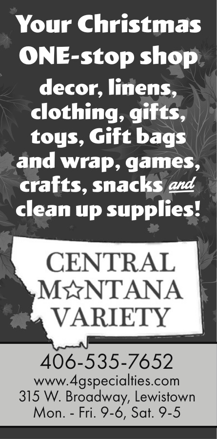 Your Christmas One-Stop Shop, Central Montana Variety, Lewistown, MT