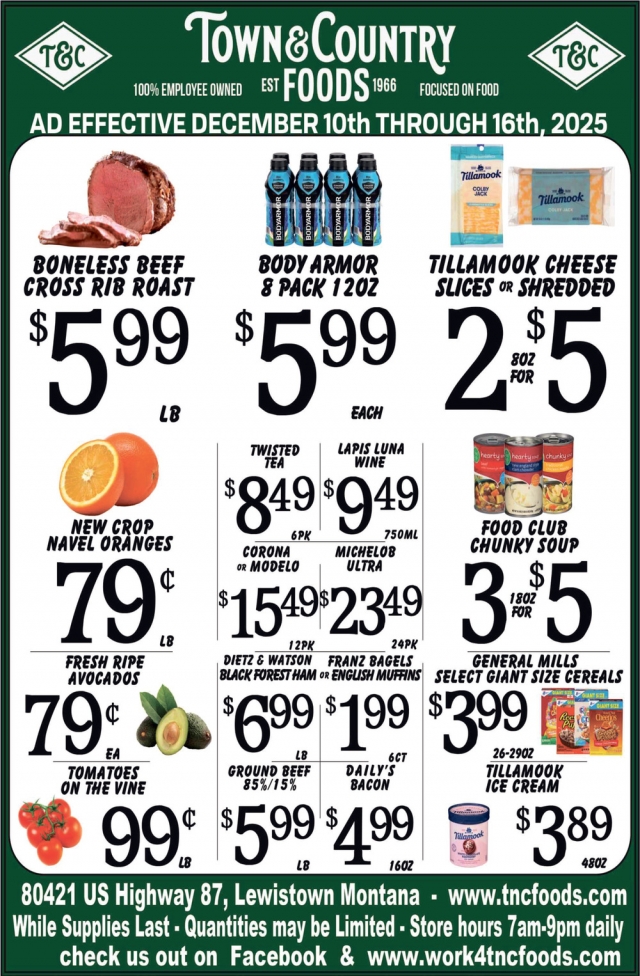 Foods , Town & Country Foods - Lewiston, Lewistown, MT