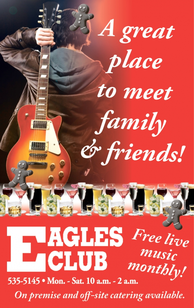 A Great Place to Meet Family & Friends!, Montana Eagles Club - Lewiston, Lewistown, MT
