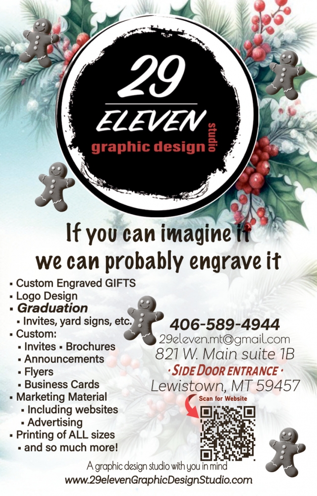 Custom Engraving Gifts, 29 Eleven Graphic Design Studio, Lewistown, MT