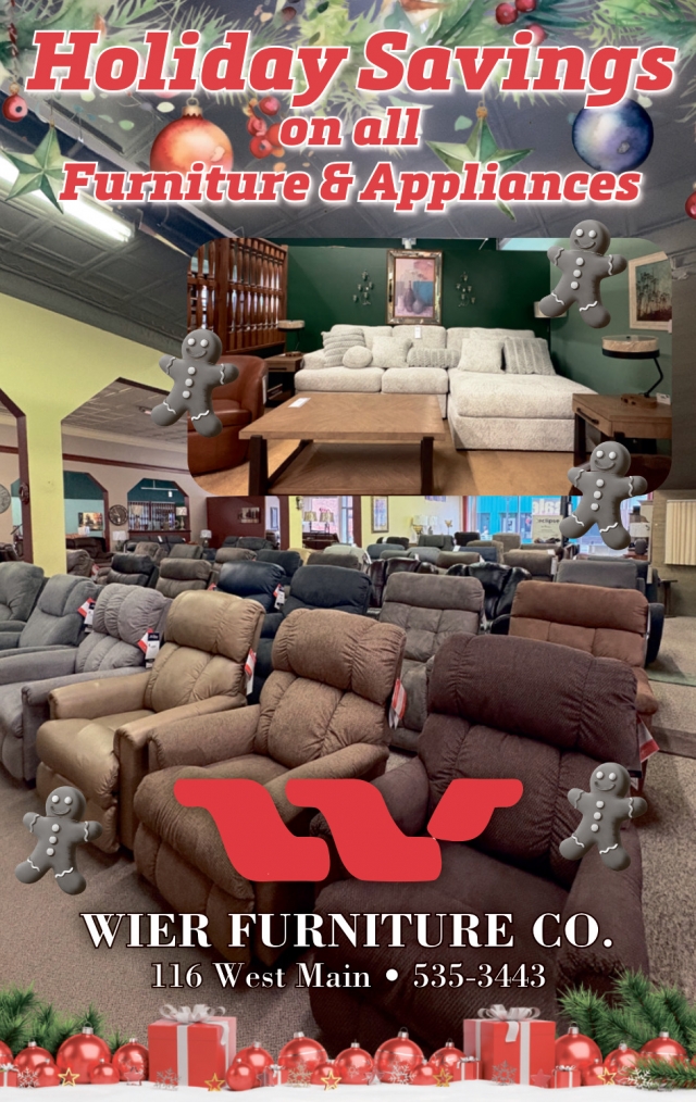 Holiday Savings, Wier Furniture Company, Lewistown, MT