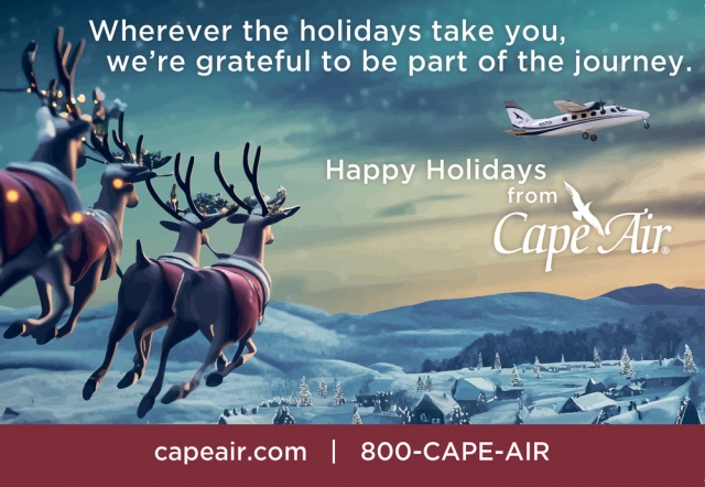 Happy Holidays from Cape Air, Cape Air, Hyannis, MA