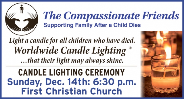 Supporting Family After Child Dies, The Compassionate Friends Candle Lighting Ceremony (December 14, 2025)